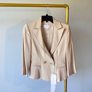 Valentino Vintage Y2K Blazer Color Cream Size 44 #Lux-A